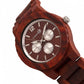 Earth Wood Bonsai Bracelet Watch w/Day/Date - Red - ETHEW5303