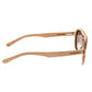 Earth Wood Cruz Polarized Sunglasses - Bamboo/Brown - ESG023BN