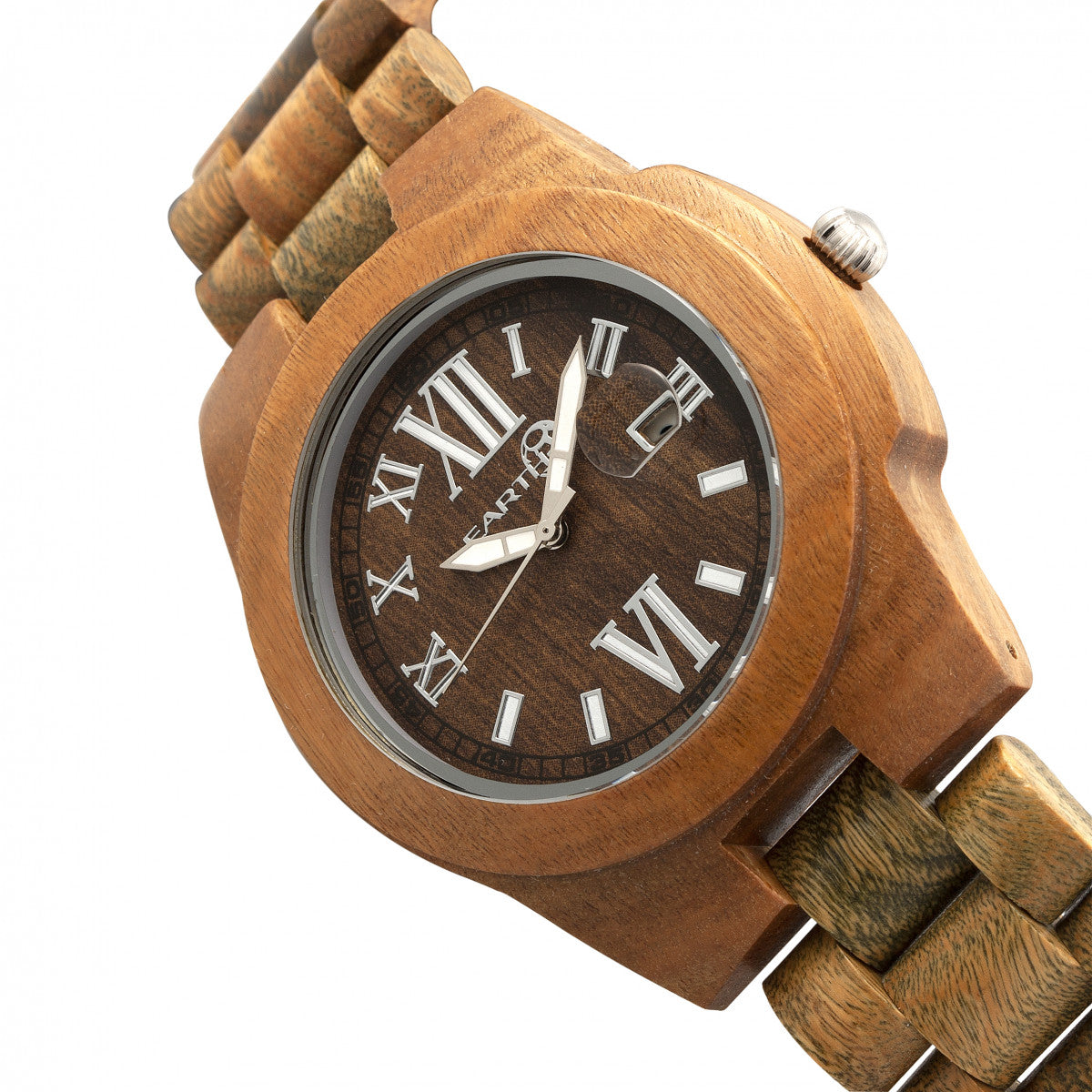 Earth Wood Heartwood Bracelet Watch w/Date - Olive - ETHEW1504