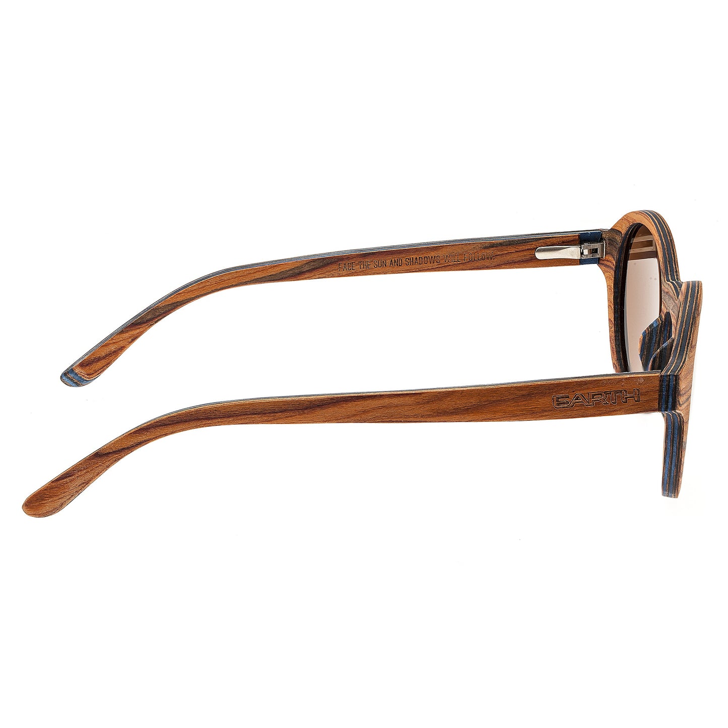 Earth Wood Maho Polarized Sunglasses - Sandlewood/Brown - ESG085S