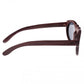 Earth Wood Sunset Polarized Sunglasses - Red Rosewood/Gold - ESG077R