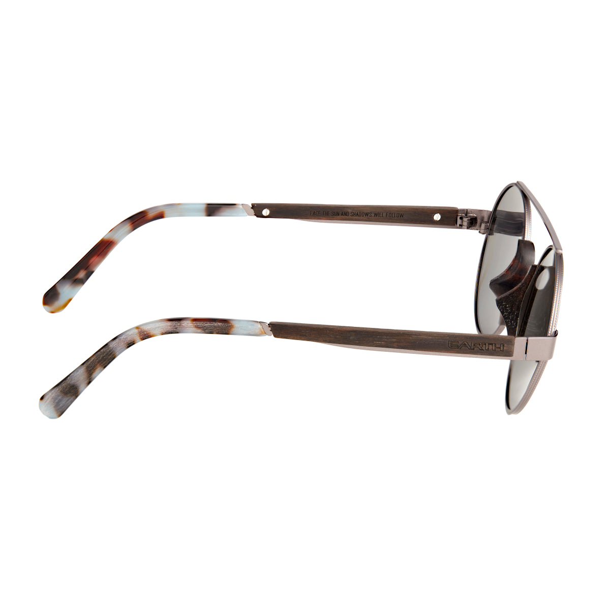 Earth Wood Anakena Polarized Sunglasses - Espresso/Silver - ESG038E