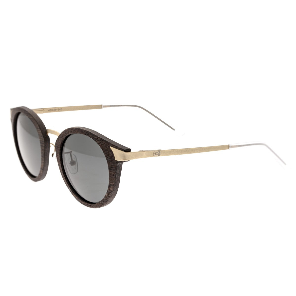Earth Wood Zale Polarized Sunglasses - Ebony/Black - ESG026BK