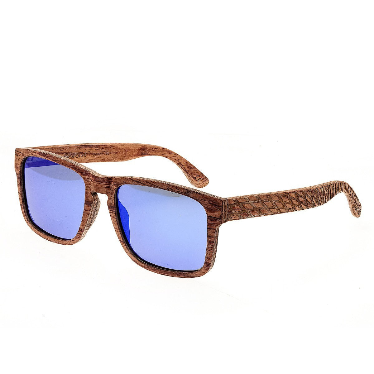Earth Wood Whitehaven Polarized Sunglasses - Red-Rosewood/Purple - ESG080R