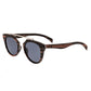 Earth Wood Ceira Polarized Sunglasses - Brown Stripe/Black - ESG021BK