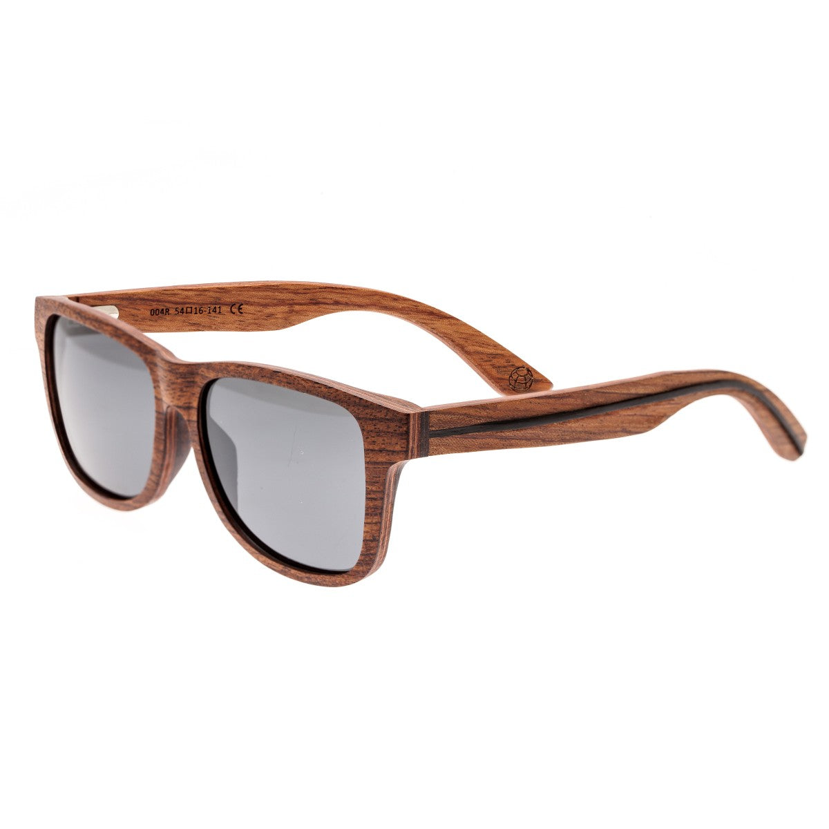 Earth Wood Solana Polarized Sunglasses - Red Rosewood/Black - ESG004R