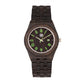Earth Wood Baobab Bracelet Watch w/Date - Dark Brown - ETHEW5502