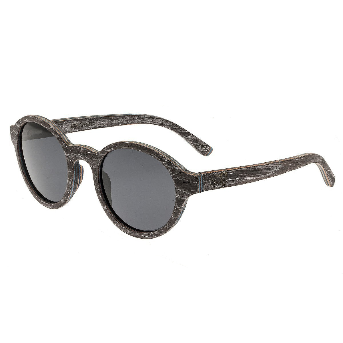 Earth Wood Maho Polarized Sunglasses - Black Stripe/Black - ESG085G