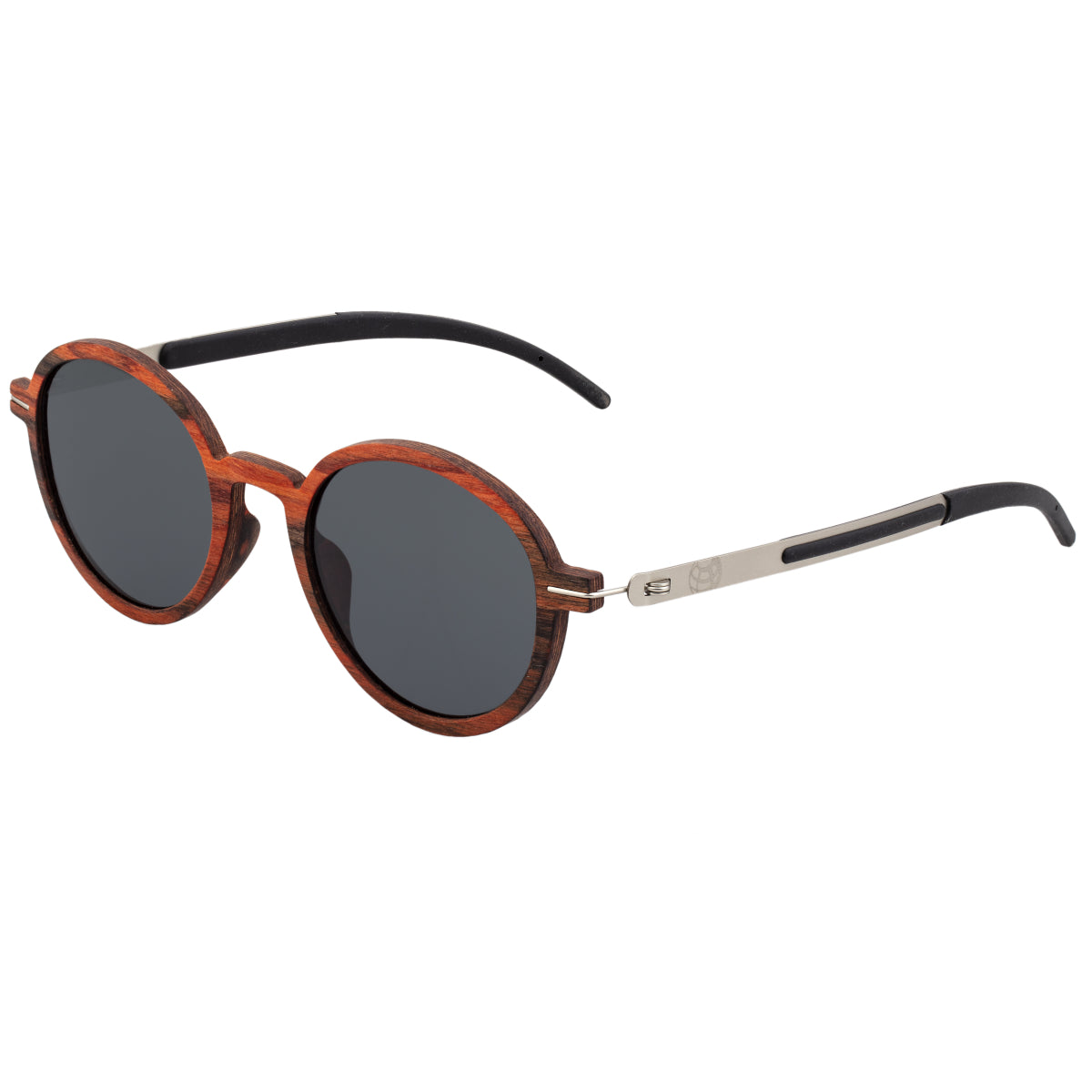 Earth Wood Toco Polarized Sunglasses - Red Rosewood/Black  - ESG051RS