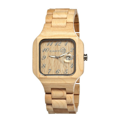 Earth Wood Testa Men's Bracelet Watch w/ Date