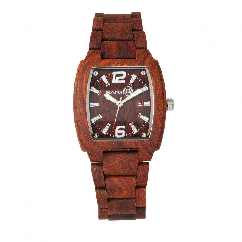Earth Wood Sagano Bracelet Watch w/Date