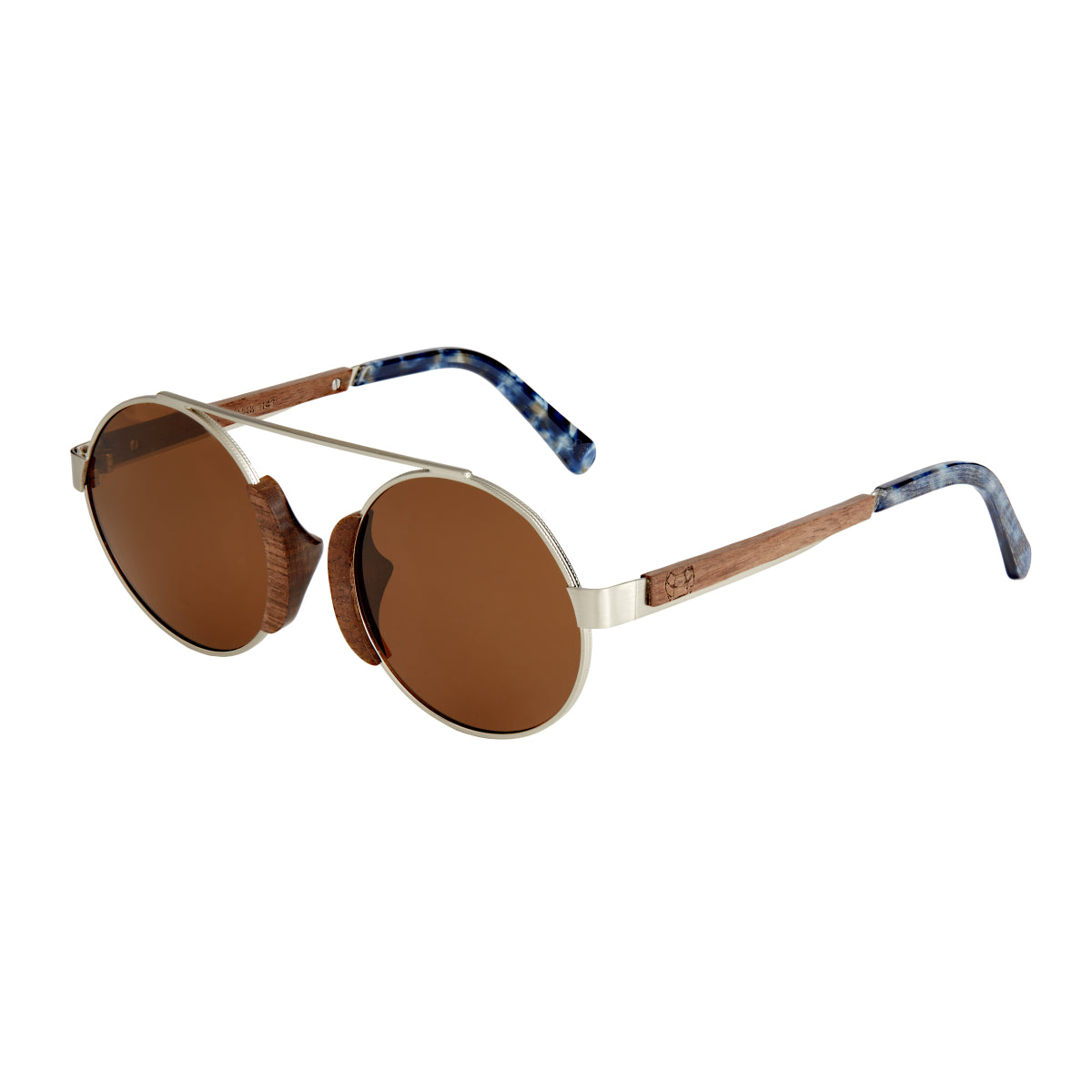 Earth Wood Anakena Polarized Sunglasses - Brown/Brown - ESG038B