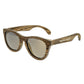 Earth Wood Del Carmen Polarized Sunglasses - Zebrawood/Brown - ESG002ZB