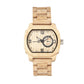 Earth Wood Scaly Bracelet Watch w/Date - Khaki/Tan - ETHEW2101