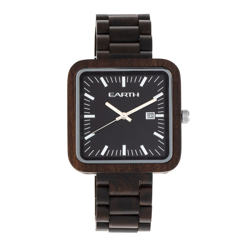 Earth Wood Berkshire Bracelet Watch w/Date