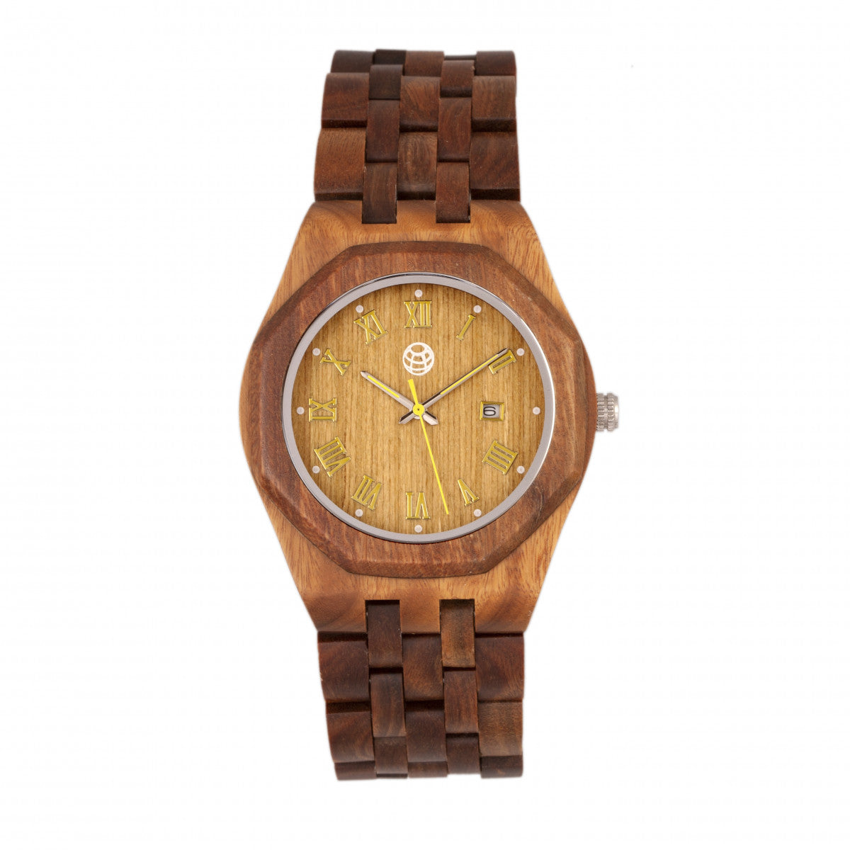 Earth Wood Baobab Bracelet Watch w/Date - Olive - ETHEW5504
