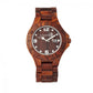 Earth Wood Raywood Bracelet Watch w/Date - Red - ETHEW1703