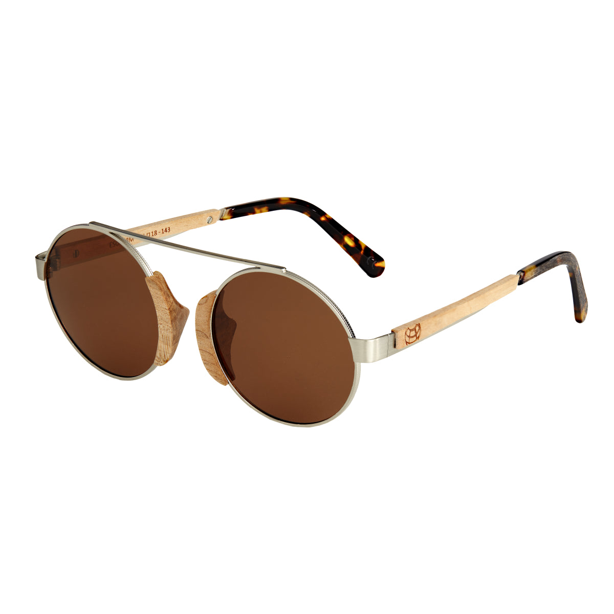 Earth Wood Anakena Polarized Sunglasses - Cedar/Brown - ESG038M