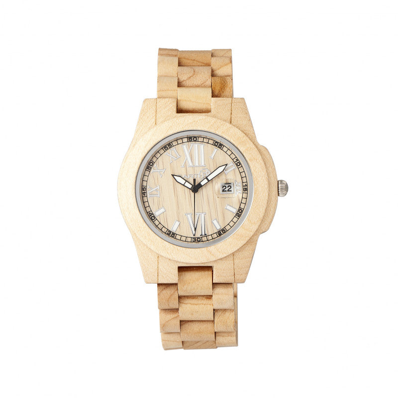 Earth Wood Heartwood Bracelet Watch w/Date