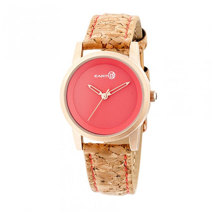 Earth Wood Canopies Leather-Band Watch