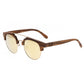 Earth Wood Kai Polarized Sunglasses - Brown Stripe/Gold - ESG024GD
